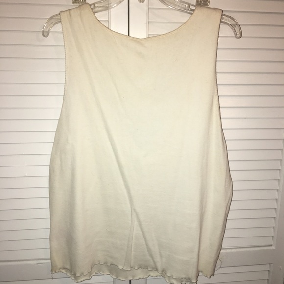 Off white embellished sweater tank - Picture 3 of 3